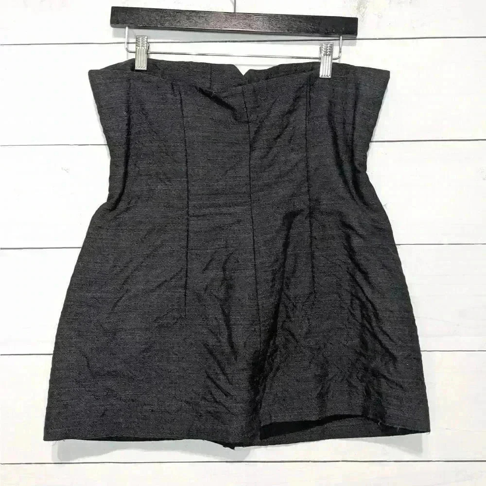 Philosophy di Lorenzo Serafini Tuxedo Aline Strapless Top Grey Women's US Size 8 - Picture 8 of 13